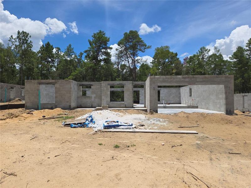 In-progress construction of a new home in , Inverness, FL (Image 5).