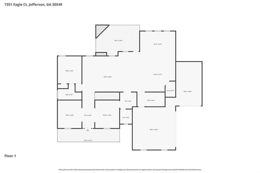 2D floor plan layout of this home in , Jefferson, GA (Image 5).