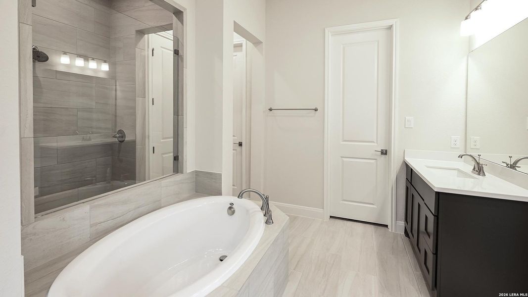 Furnished interior view inside a new home in Meadows of Mill Creek, Seguin (Image 11).
