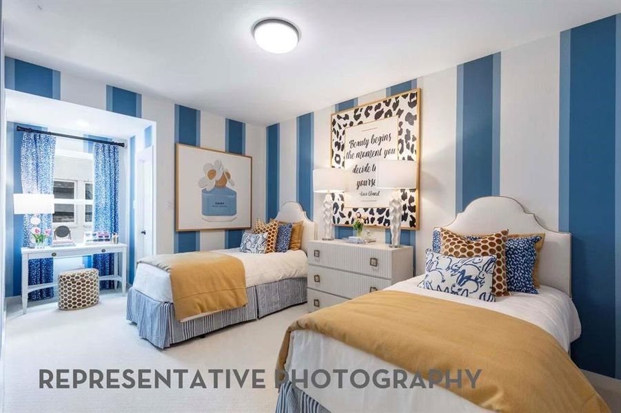 Furnished interior view inside a new home in Landmark, Denton (Image 26).