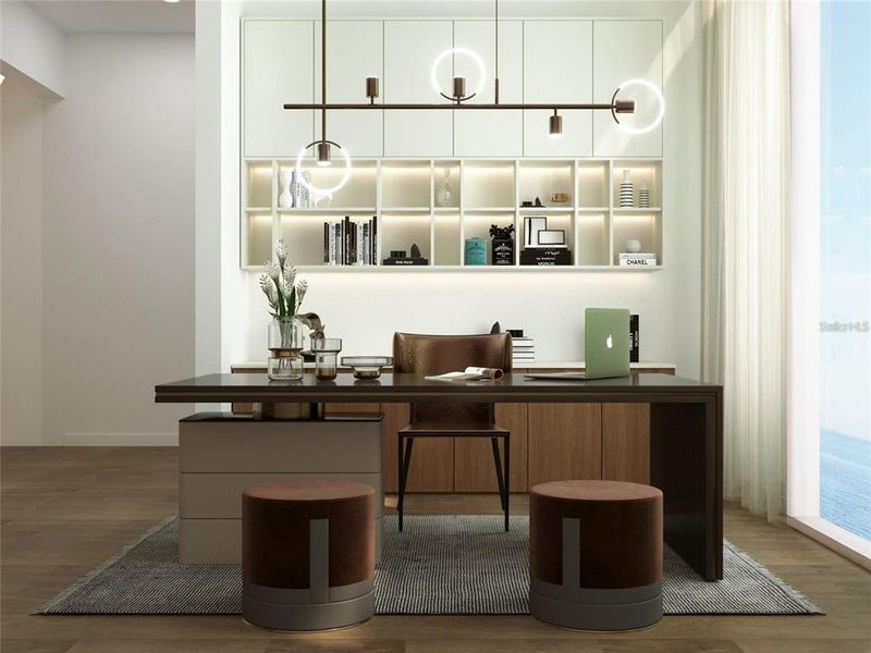 Furnished interior view inside a new home in , Sarasota (Image 9).