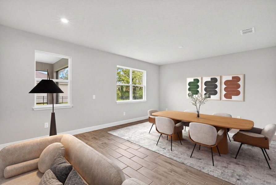Representative furnished interior of a home built from the Mesa Verde by Mattamy Homes in Pasadena Ridge, Zephyrhills (Image 6). Representative furnished interior of a home built from the Mesa Verde by Mattamy Homes in Pasadena Ridge, Zephyrhills (Image 6).