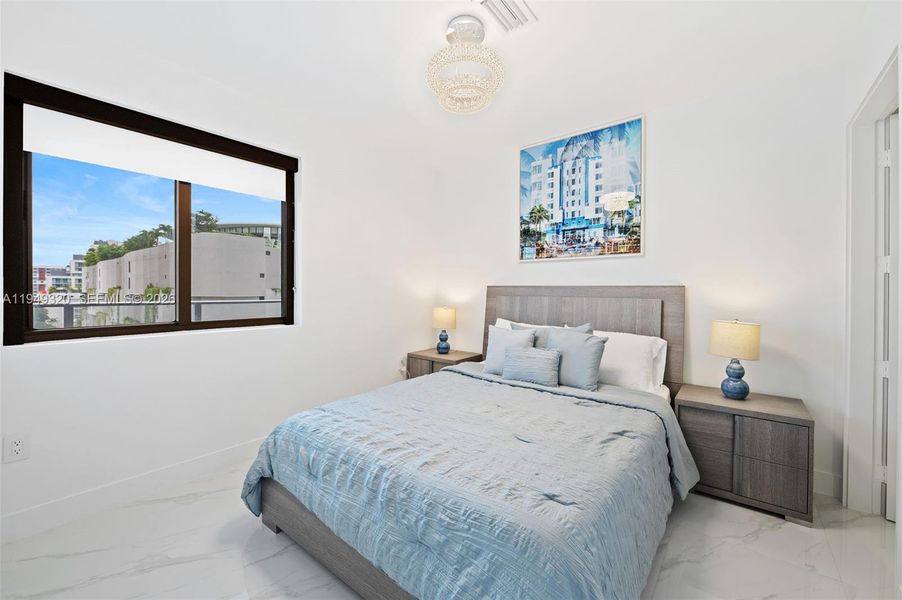 Furnished interior view inside a new home in , Miami (Image 18).