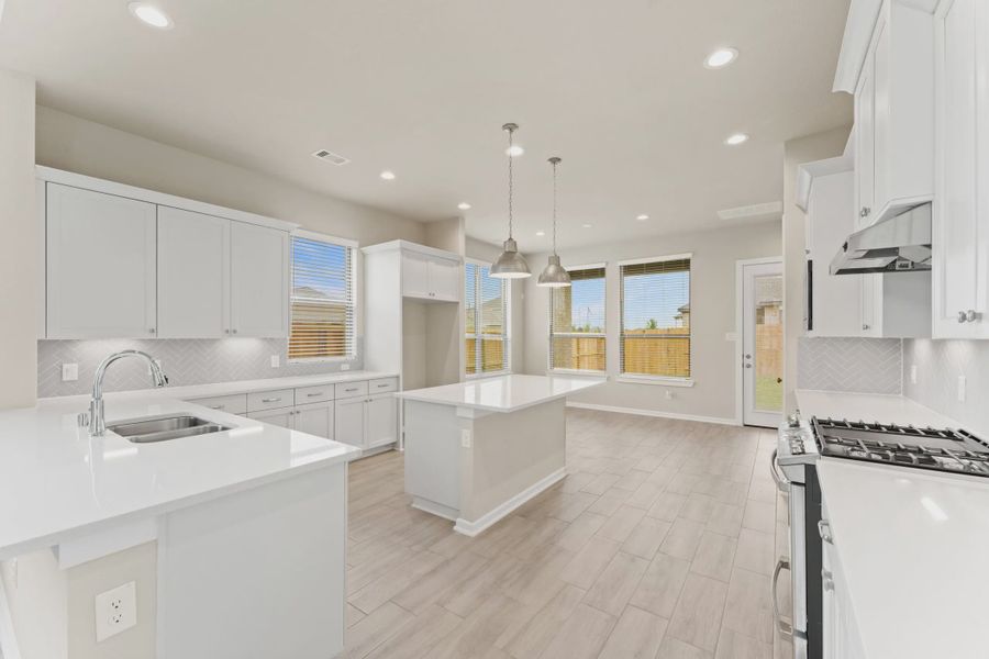 Furnished interior view inside a new home in The Woodlands Hills, Willis (Image 3).