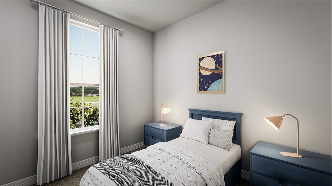 Furnished interior view inside a new home in Mason Woods, Cypress (Image 12).