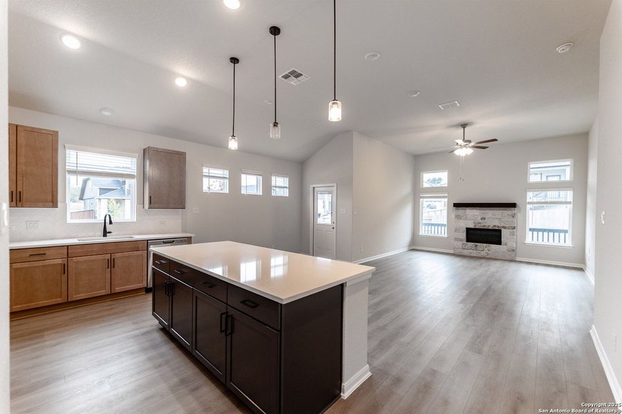 Furnished interior view inside a new home in Homestead, Schertz (Image 3).