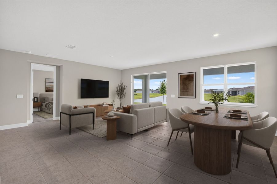 Furnished interior view inside a new home in Windwater, Parrish (Image 6).
