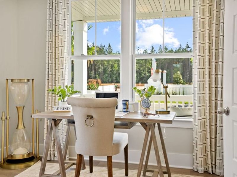 Representative furnished interior of a home built from the Jasper P by True Homes in Homecoming, Ravenel (Image 9).