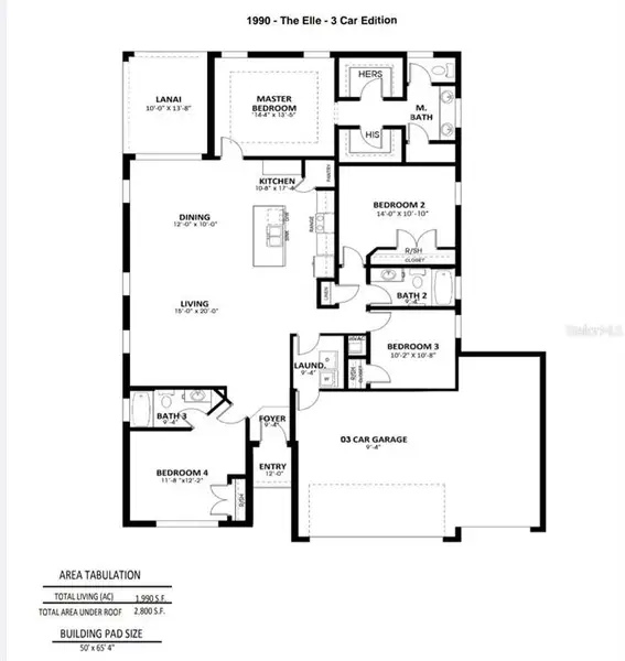 2D floor plan layout of this home in , Homosassa, FL (Image 5).