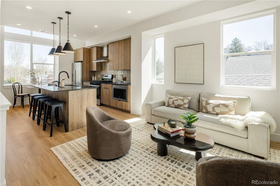 Furnished interior view inside a new home in , Denver (Image 4).