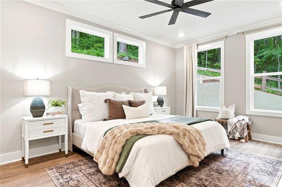 Furnished interior view inside a new home in , Ball Ground (Image 13). Furnished interior view inside a new home in , Ball Ground (Image 13).