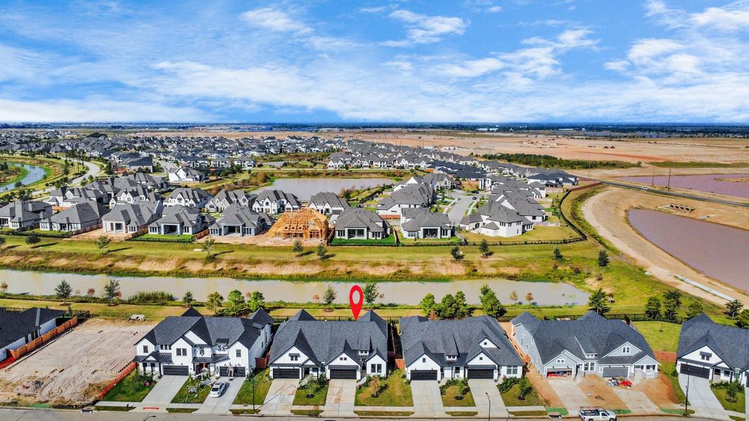 Front exterior of a new home in , Katy, TX, highlighting curb appeal (Image 2). Front exterior of a new home in , Katy, TX, highlighting curb appeal (Image 2).