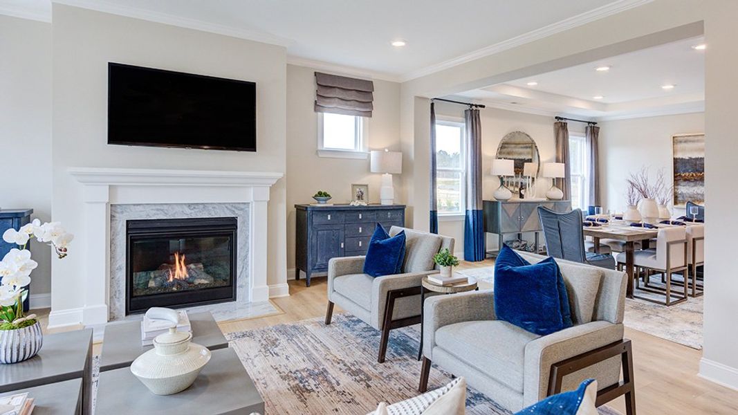 Representative furnished interior of a home built from the Wayland by Taylor Morrison in Hickory Grove, Sanford (Image 39).