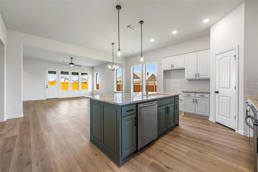 Furnished interior view inside a new home in Morningstar, Aledo (Image 6). Furnished interior view inside a new home in Morningstar, Aledo (Image 6).