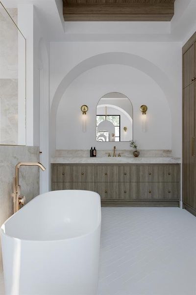 Furnished interior view inside a new home in , Dallas (Image 16).