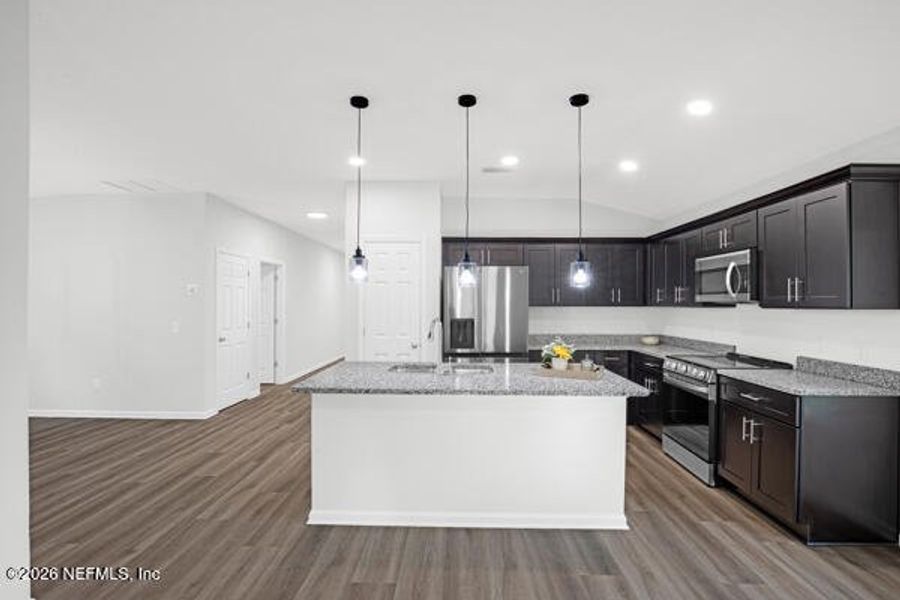 Furnished interior view inside a new home in , Satsuma (Image 18).