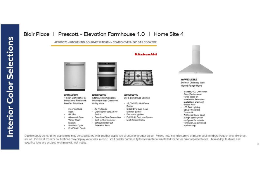 Appliance Package