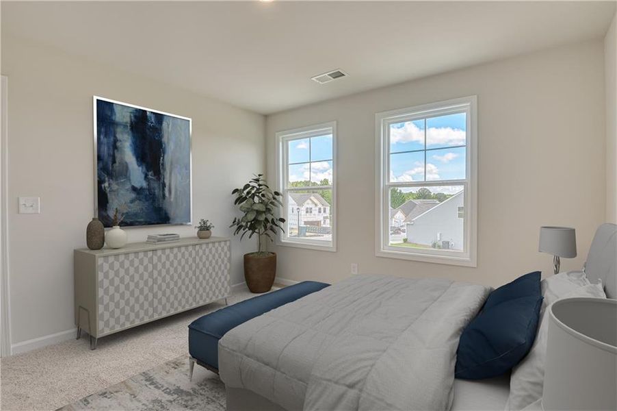 Furnished interior view inside a new home in Annsbury Park, Lilburn (Image 12).