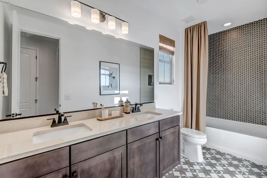 Furnished interior view inside a new home in Black Rock at Verrado, Litchfield Park (Image 24). Furnished interior view inside a new home in Black Rock at Verrado, Litchfield Park (Image 24).