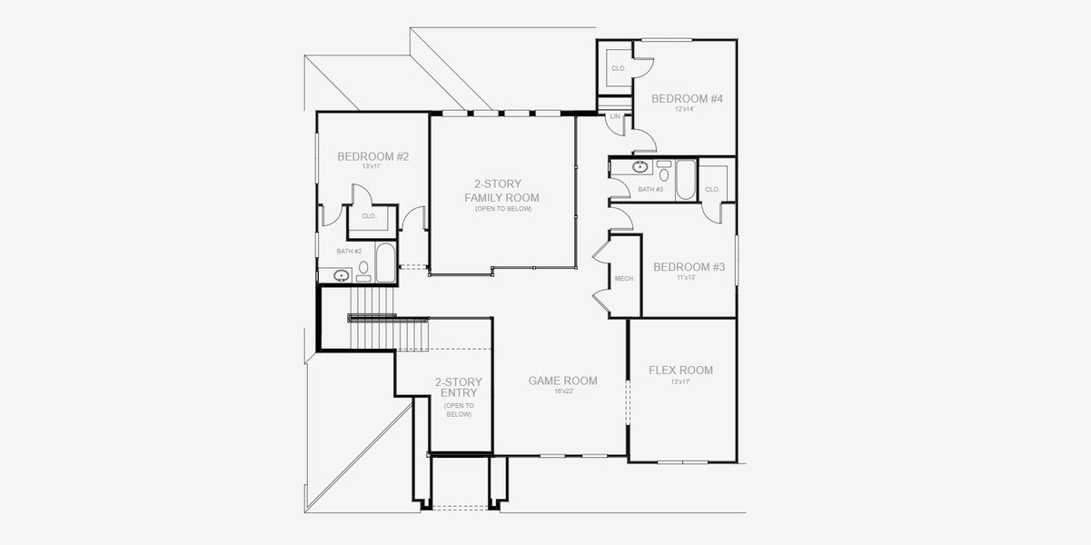 2D floor plan layout for the 3479F by Perry Homes in Star Farms At Lakewood Ranch 60', Lakewood Ranch, FL (Image 3).