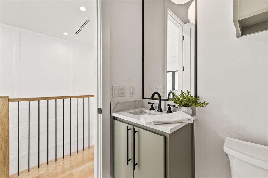 Furnished interior view inside a new home in , Dallas (Image 26).