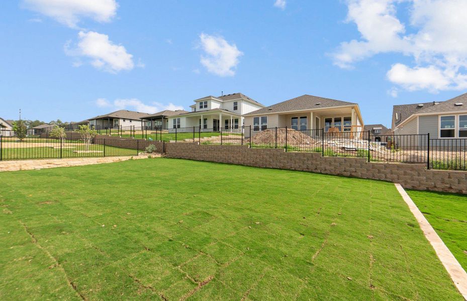 Exterior details and patio area of a home in Sun City Texas, Georgetown (Image 25).