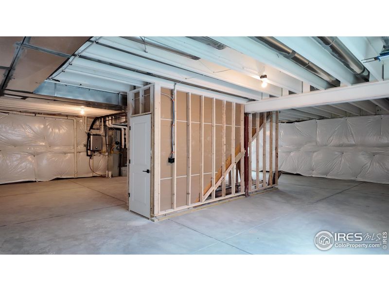 Completely unfinished basement