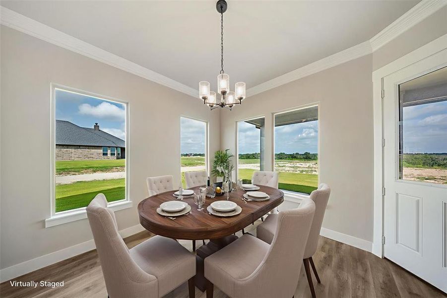 Furnished interior view inside a new home in Eagle Ridge Estates, Weatherford (Image 10). Furnished interior view inside a new home in Eagle Ridge Estates, Weatherford (Image 10).