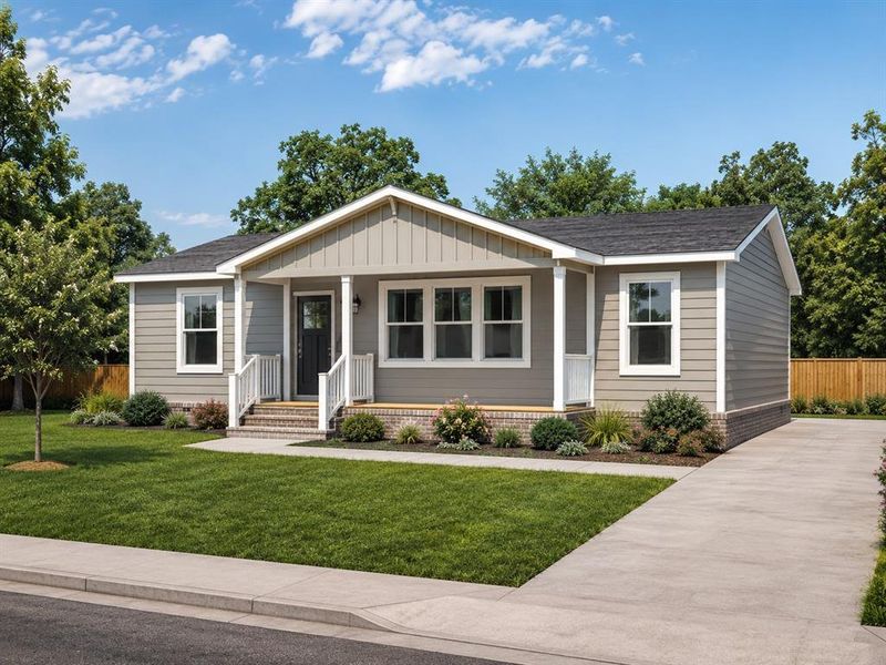 Front exterior of a new home in , Bonham, TX, highlighting curb appeal (Image 1). Front exterior of a new home in , Bonham, TX, highlighting curb appeal (Image 1).