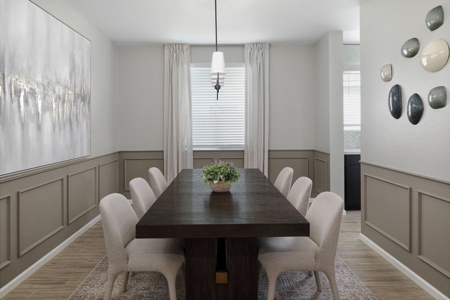 Dining room - Sanctuary at Stonebridge Model Home. Finishes and options may vary by community Dining room - Sanctuary at Stonebridge Model Home. Finishes and options may vary by community