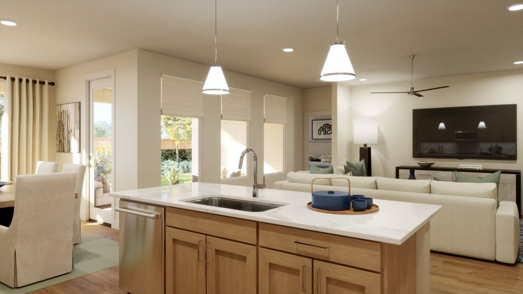 Representative furnished interior of a home built from the 4057 by Risewell Homes in Freedom at Anthem, Kyle (Image 5). Representative furnished interior of a home built from the 4057 by Risewell Homes in Freedom at Anthem, Kyle (Image 5).