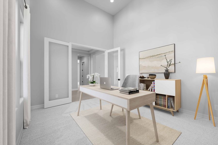 Furnished interior view inside a new home in Ellsworth Ranch Capstone Collection, Queen Creek (Image 10). Furnished interior view inside a new home in Ellsworth Ranch Capstone Collection, Queen Creek (Image 10).