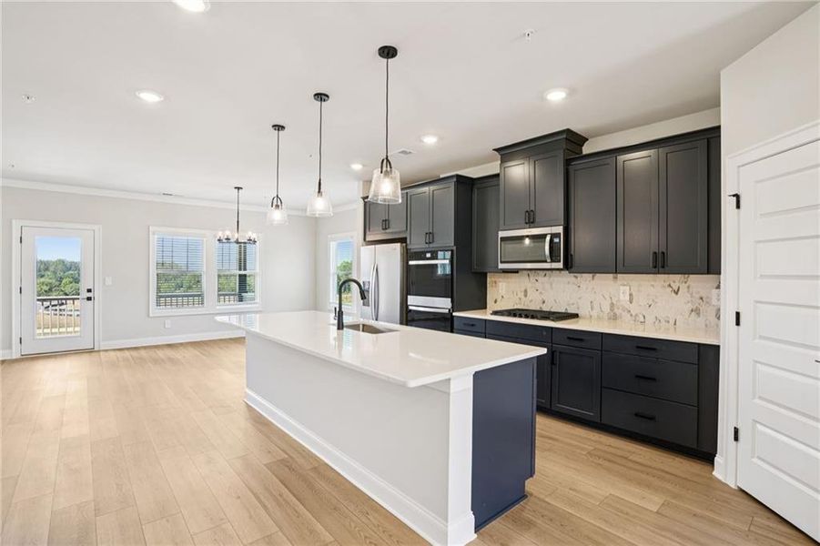 Furnished interior view inside a new home in Hemingway - Highland Series, Cumming (Image 16).