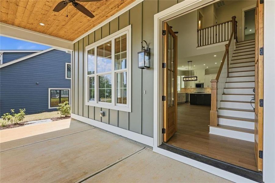 Exterior details and patio area of a home in , Ball Ground (Image 32).