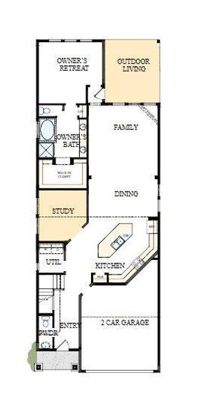 Floorplan – The success of a floorplan is the way you can move through it…You’ll be amazed at how well this home lives…We call it traffic patterns.