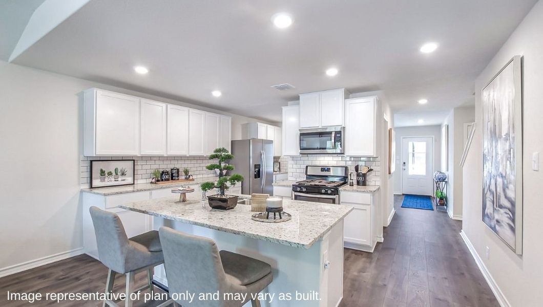 Furnished interior view inside a new home in Avenida, Converse (Image 6).
