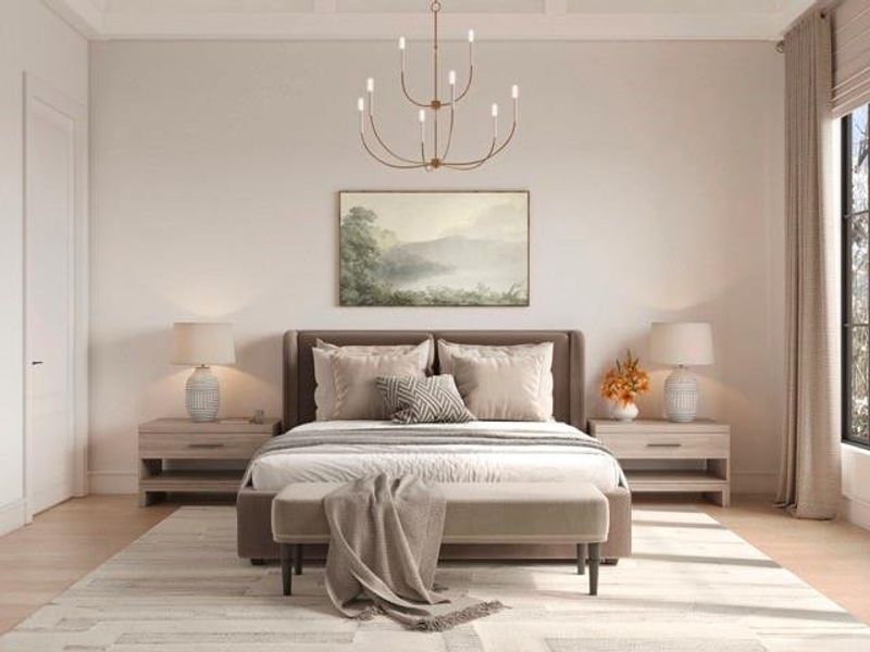 Furnished interior view inside a new home in , Atlanta (Image 8).