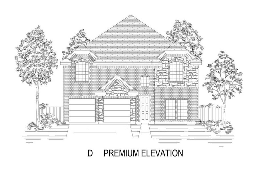 Representative rendering of the exterior for the Sheffield F-EW by First Texas Homes (Image 12).