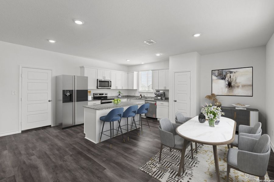 Furnished interior view inside a new home in The Overlook at Creekside, New Braunfels (Image 5).