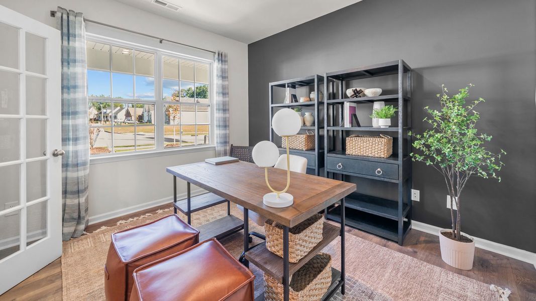Representative furnished interior of a home built from the PENWELL by D.R. Horton in Bedford Place, Wilson (Image 10).