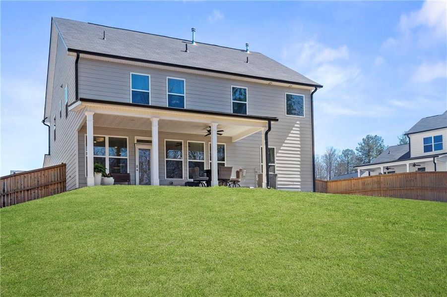Exterior details and patio area of a home in Water Oak Estates, Lawrenceville (Image 23).