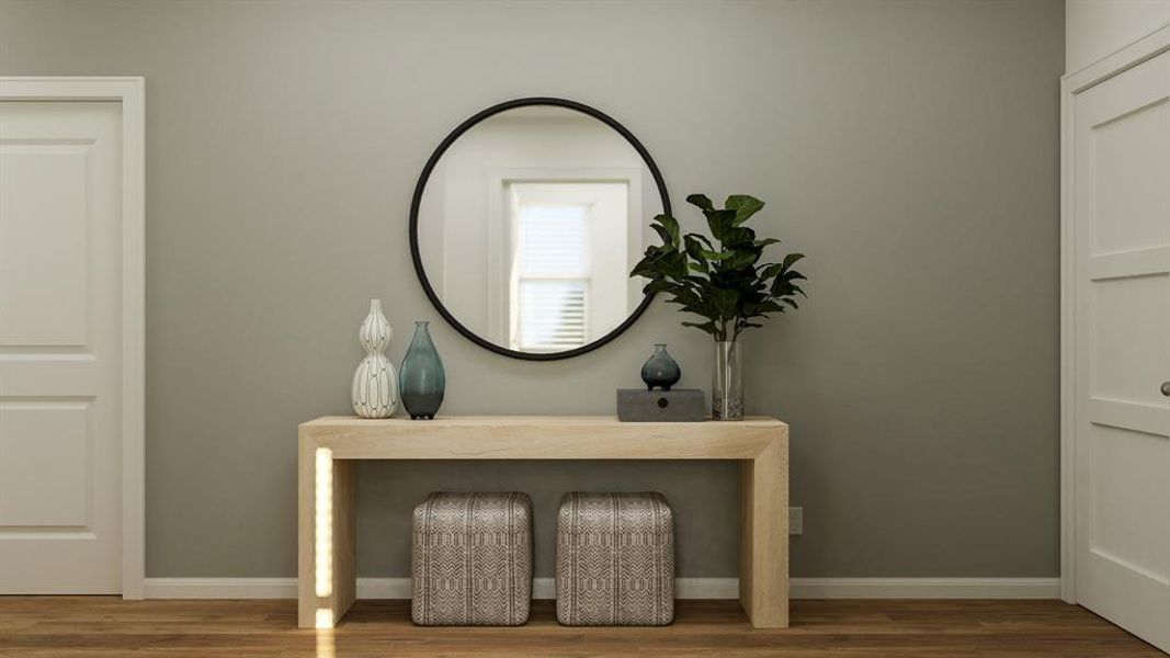 Furnished interior view inside a new home in Plum Creek North, Kyle (Image 10).