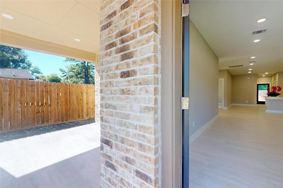 Exterior details and patio area of a home in , Houston (Image 28). Exterior details and patio area of a home in , Houston (Image 28).