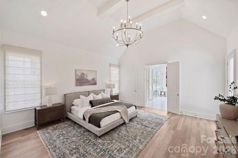 Furnished interior view inside a new home in , Charlotte (Image 21).