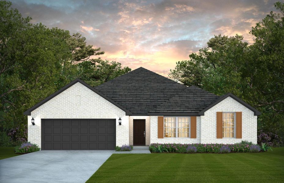 Representative exterior photo of a completed home built from the Northlake by Pulte Homes in Davis Ranch, San Antonio, TX (Image 18).