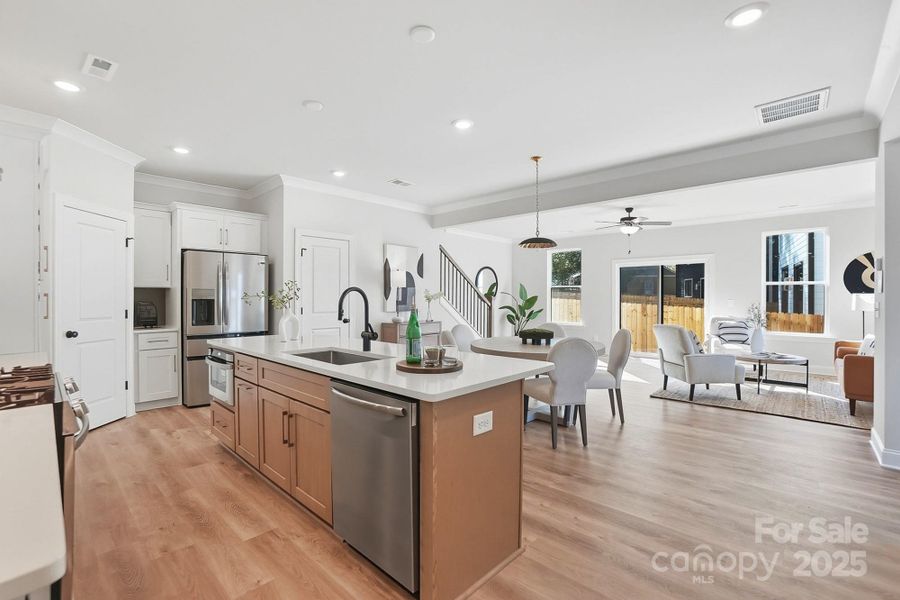 Furnished interior view inside a new home in , Charlotte (Image 33).