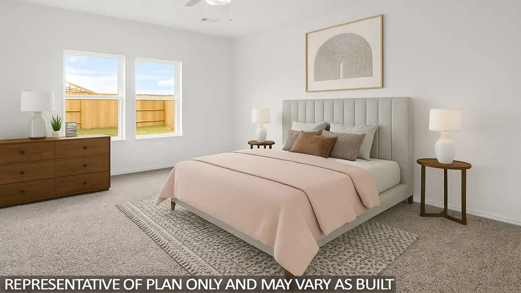 Furnished interior view inside a new home in Sunterra, Katy (Image 4).