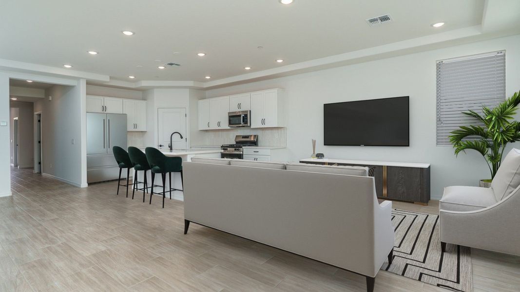 Furnished interior view inside a new home in The Ridge at Sienna Hills, Buckeye (Image 7).