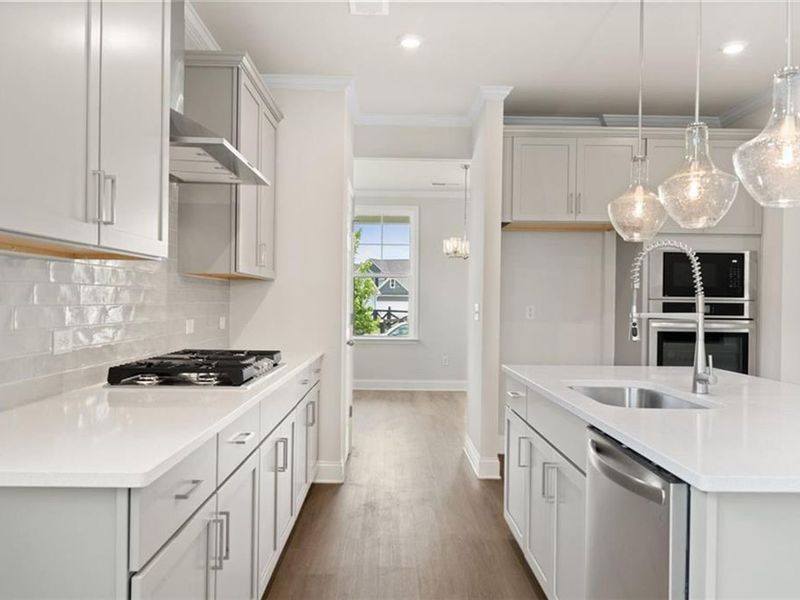 Furnished interior view inside a new home in Wehunt Meadows, Hoschton (Image 9).
