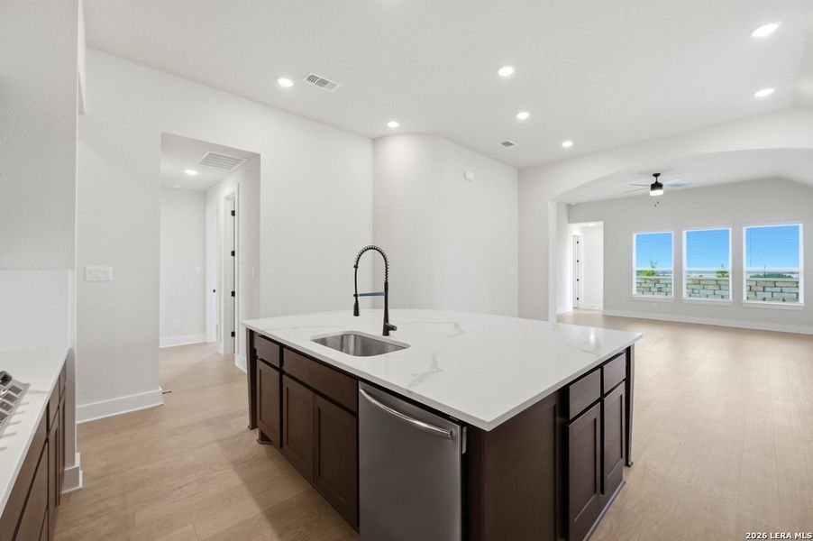 Furnished interior view inside a new home in Prominence, San Antonio (Image 7).